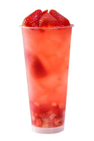 奶茶照片拍摄果汁草莓水果茶