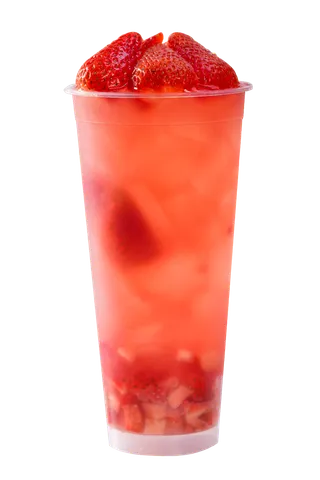 奶茶照片拍摄果汁草莓水果茶