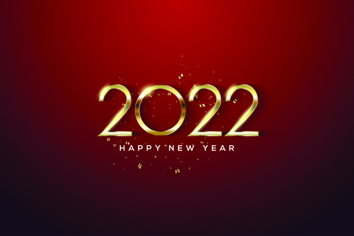 2022创意艺术字体新年虎年圣诞节数字立体质感文字AI矢量设计素材