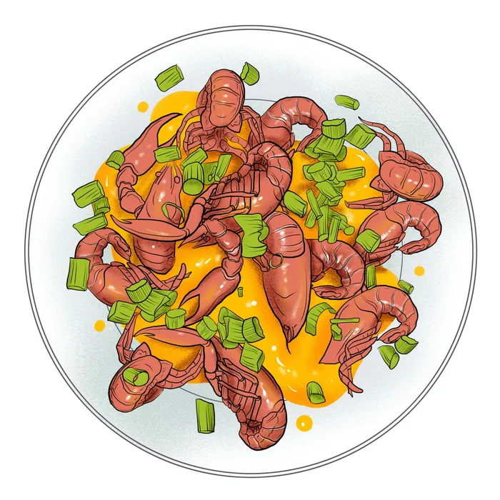 国潮中国风传统小吃食物地方特色菜美食元素插画海报图片素材psd模版下载