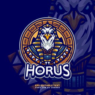 白鹰埃及法老标识logo设计