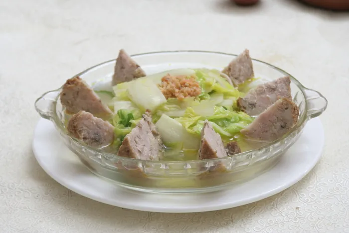 娃娃菜烧蟹粉狮子头 38元
