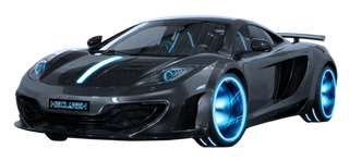 透明跑车素材小车汽车PNG免扣素材