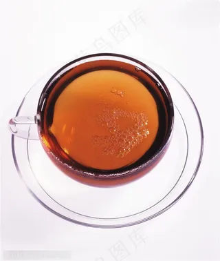 午后品茶-俯视下的茶杯
