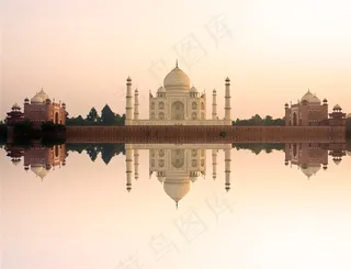 泰姬陵风景唯美图片