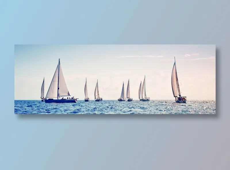 远航海景插画
