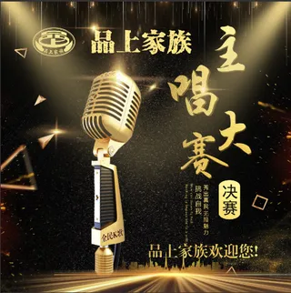 音乐节海报 主唱 光效