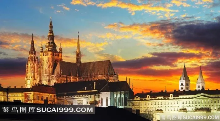 布拉格城堡摄影图片