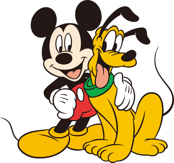 米奇和布鲁托玩