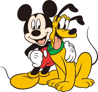 米奇和布鲁托玩