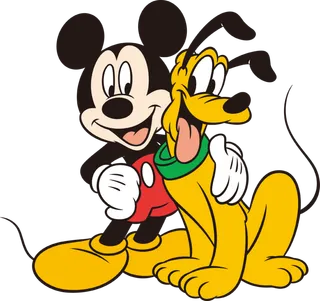 米奇和布鲁托玩