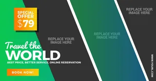 设计广告销售旅游横幅素材