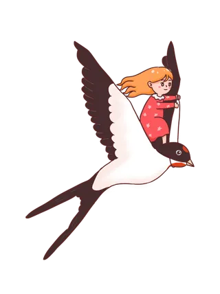 清明元素卡通春天清明节晚春绿色