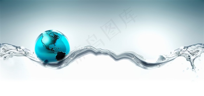 水流韵律托起蓝色的地球