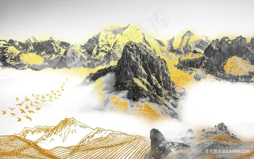 高清山脉唯美风景画 高清山脉唯美风景画