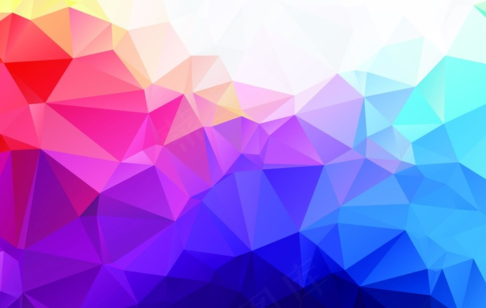 炫彩几何图形背景 几何艺术设计 多边形背景图片
