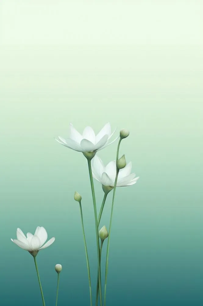 清新浅绿色荷花节气背景(896x1344)