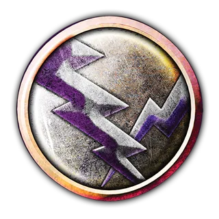 闪电徽章卡通素描