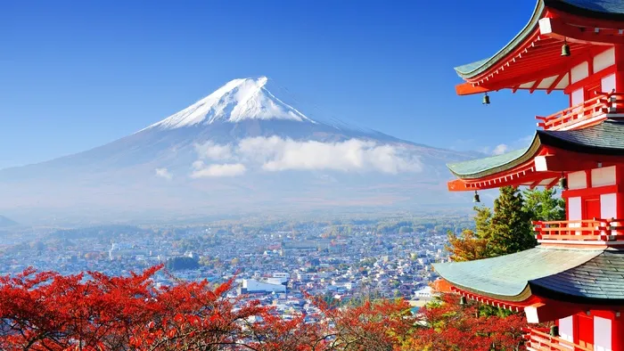 唯美高清雪山建筑