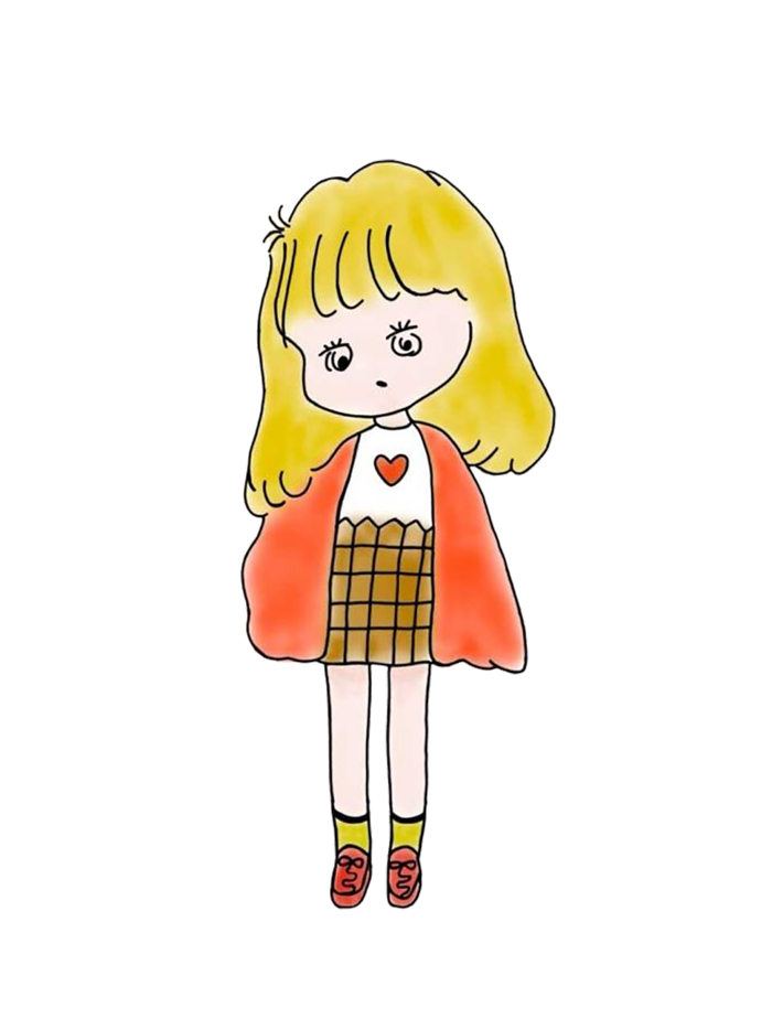 卡通小女孩时尚