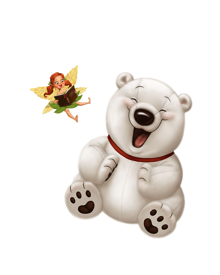 免抠卡通北极熊psd素材