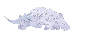 紫色祥云免扣png透明素材