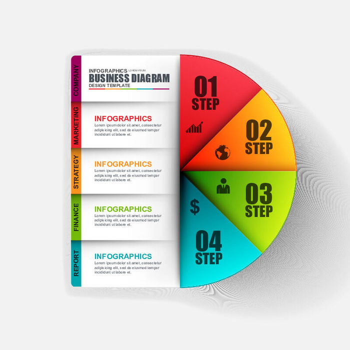 ppt素材3d数据图表模板可视化图形统计标签矢量图标模型ai源文件