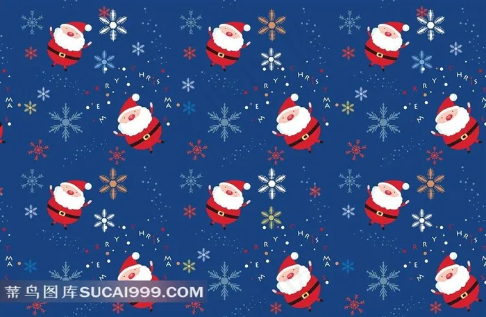 圣诞老人背景的平铺图片