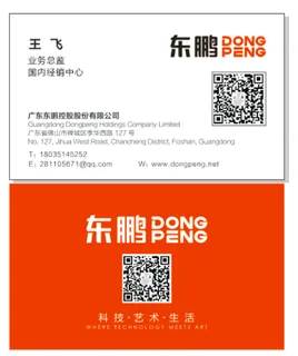东鹏王飞名片