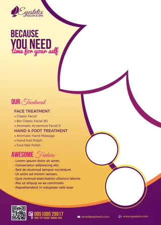 设计美容按摩海报