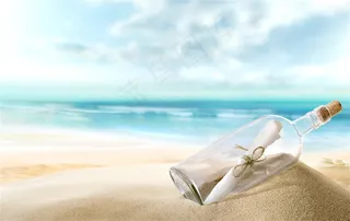 美丽的沙滩海滩景色大图