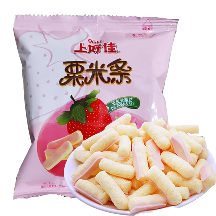 上好佳栗米条小吃超市商品白底图免抠实物摄影png格式图片透明底