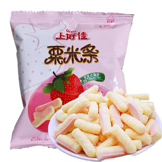 上好佳栗米条小吃超市商品白底图免抠实物摄影png格式图片透明底