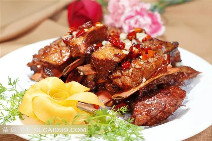 风味牛排美食高清图片