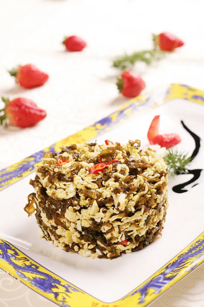 R01442地皮菜炒鸡蛋