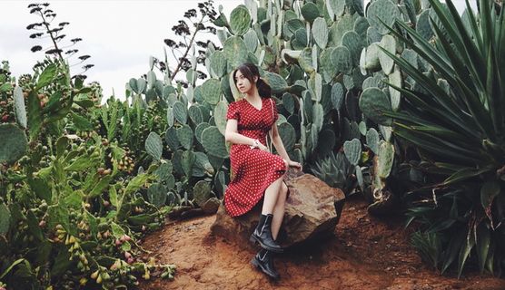 森系素颜写真图片