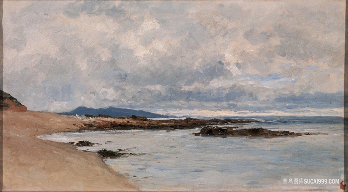 卡洛斯·德亨达亚海滩风景画