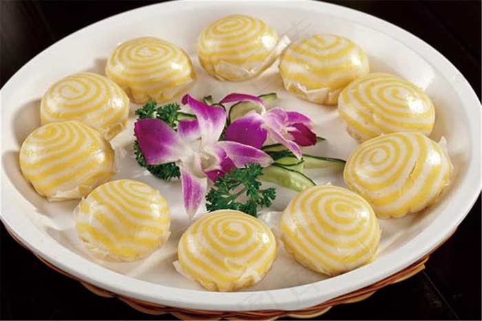 峰仔流沙包美食素材