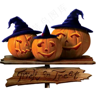 万圣节南瓜灯恐怖卡通