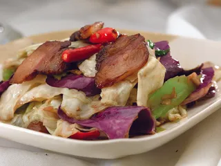 CXC02346客家腊肉炒什菜28元例