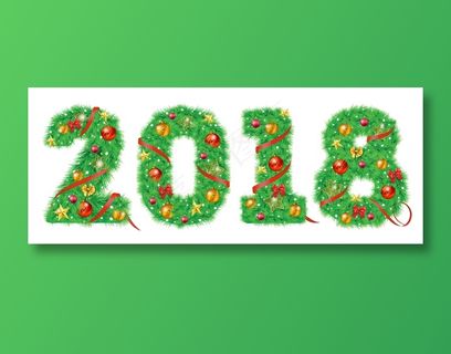 2018数字圣诞节设计图片