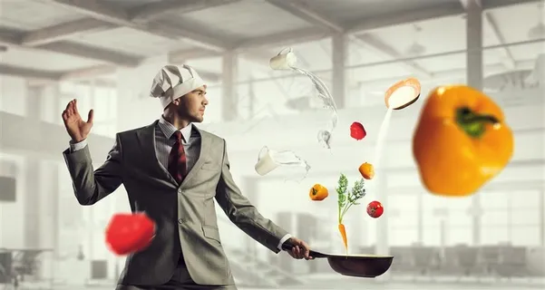 西服创意厨师摄影高清图片