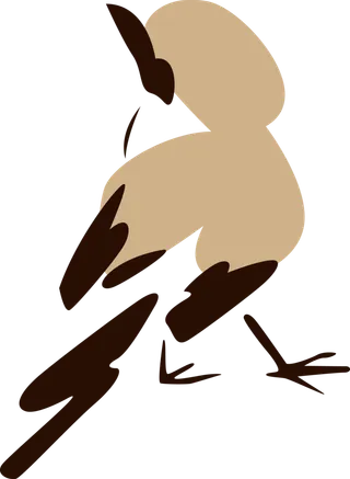 简约风手绘素描动画小鸟鸟儿免扣PNG图片素材 (74)