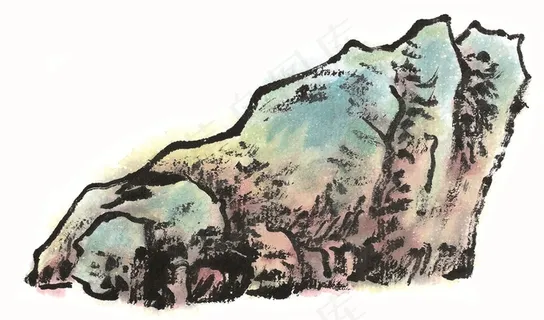 山石国画欣赏摄影图片 山石国画欣赏摄影图片
