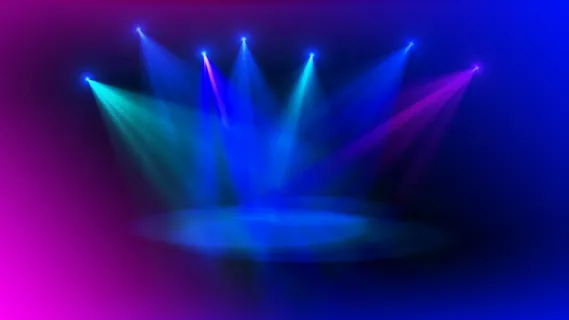 彩色射灯背景图