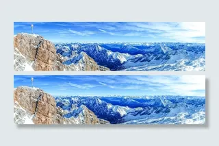 冬天自然背景风景