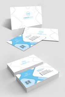 蓝色简约大气商务名片