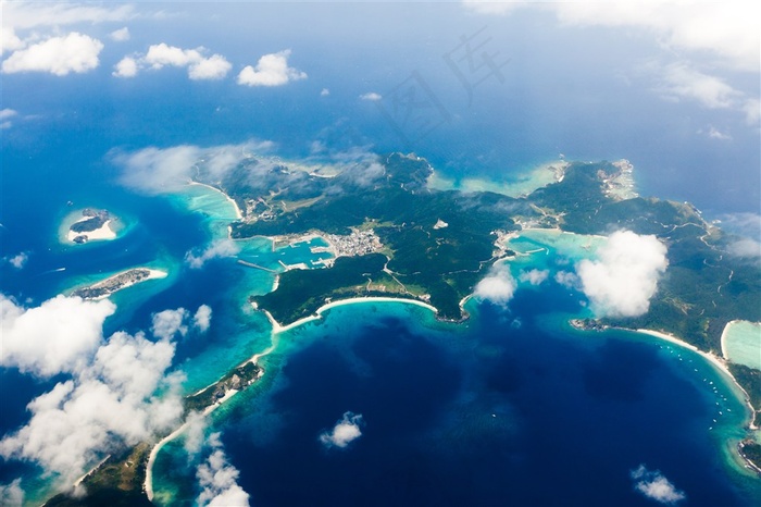 美丽的海岛景色素材