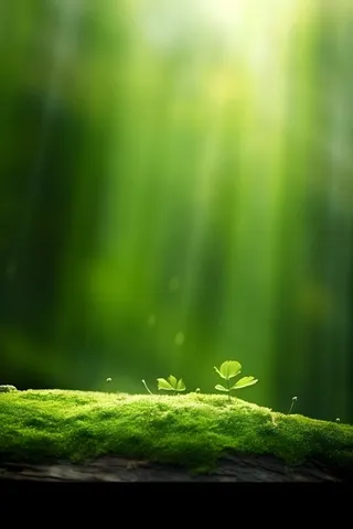 树苗小草阳光摄影