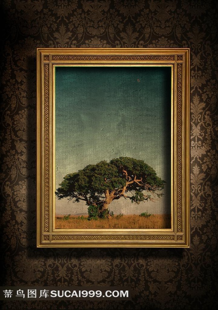 金色相框高清图片素材